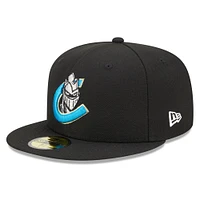 Casquette ajustée 59FIFTY Charlotte Knights Marvel x Minor League New Era pour homme, noire