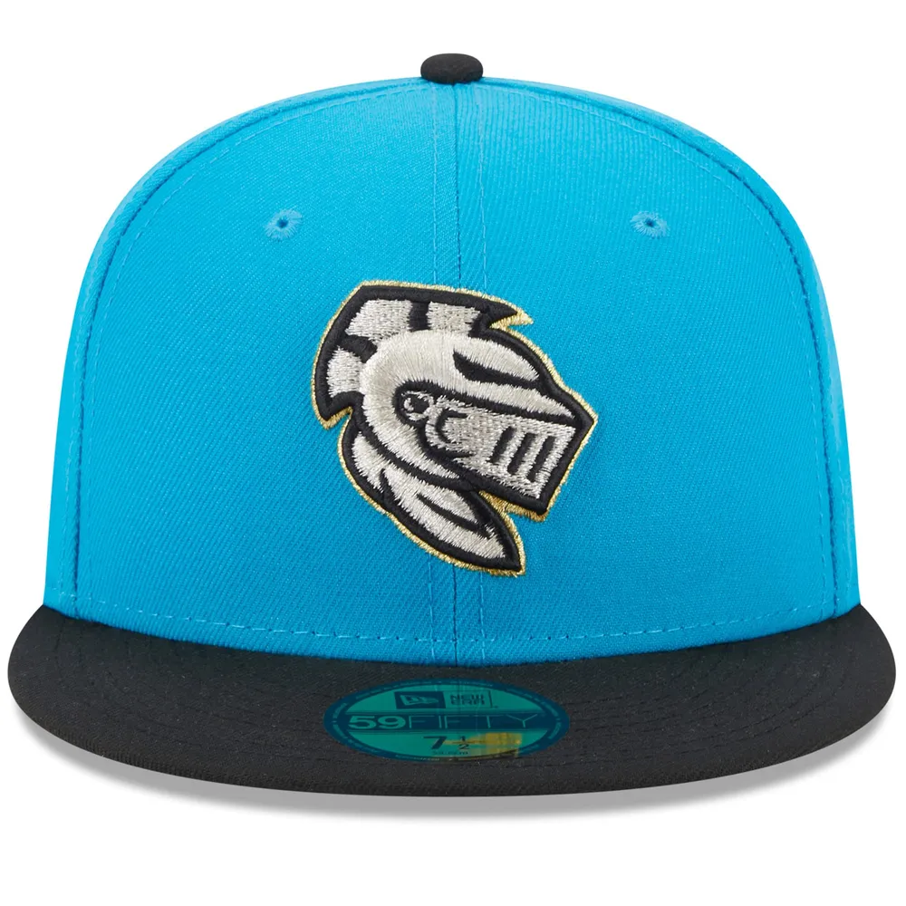 Casquette ajustée 59FIFTY avec logo alternatif Charlotte Knights de la collection authentique pour homme New Era bleue