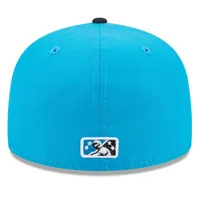 Casquette ajustée 59FIFTY avec logo alternatif Charlotte Knights de la collection authentique pour homme New Era bleue