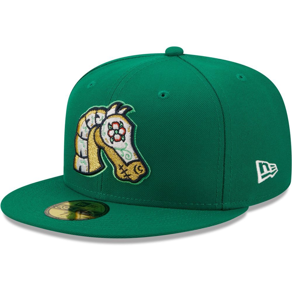 Men's New Era Green Caballeros De Charlotte Copa La Diversion 59FIFTY Fitted Hat