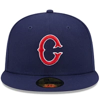 Casquette ajustée 59FIFTY Charlotte Knights pour homme bleu marine New Era