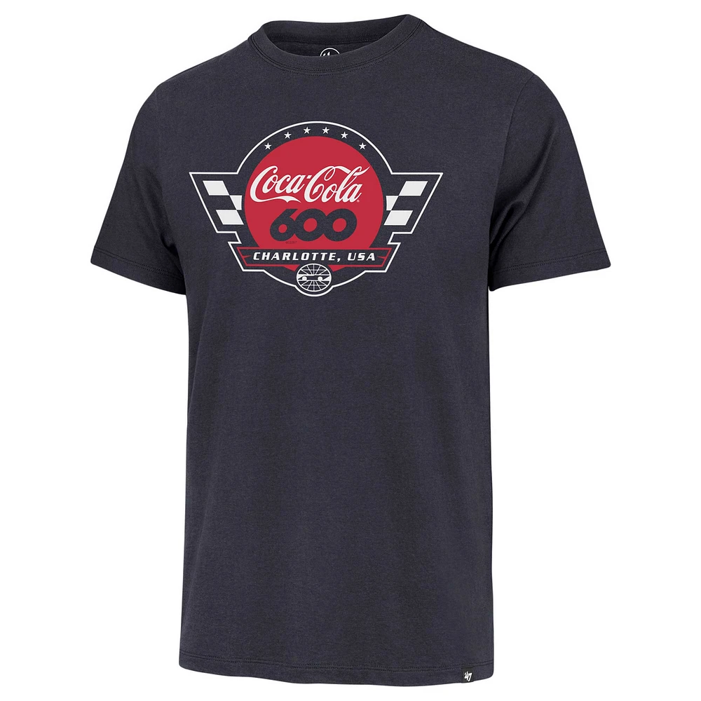 T-shirt Franklin '47 Navy Charlotte Motor Speedway Coca Cola 600 pour hommes