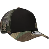 Casquette ajustable Chase Briscoe Trucker 9FORTY New Era noir/camouflage pour hommes