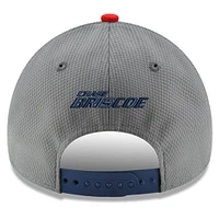 Casquette réglable Chase Briscoe Salute 9FORTY gris/bleu marine New Era pour hommes