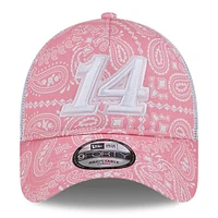 Men's New Era  Pink Chase Briscoe 9FORTY A-Frame Trucker Paisley Adjustable Hat