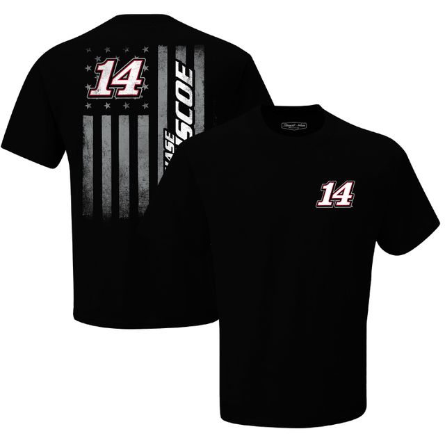 T-shirt à drapeau ton sur exclusif de la collection Stewart-Haas Racing Team pour homme Chase Briscoe noir