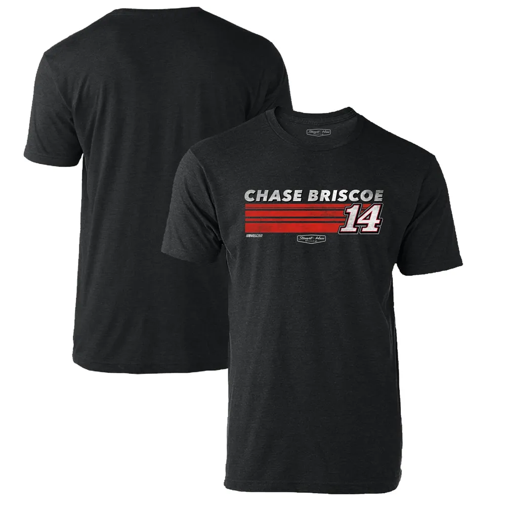 T-shirt pour homme Stewart-Haas Racing Team Collection Heather Charcoal Chase Briscoe Hot Lap