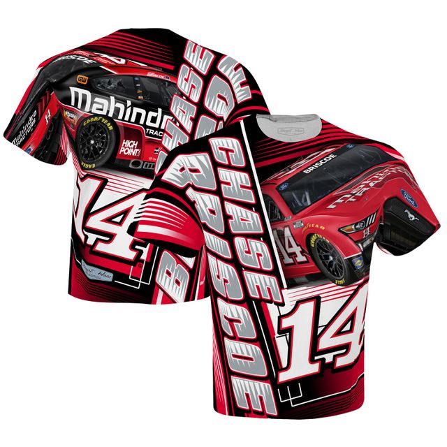 Collection Stewart-Haas Racing Team pour homme, blanc Chase Briscoe Haas Tooling T-shirt à impression totale dynamique sublimée