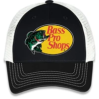 Unisex Checkered Flag Sports Black Chase Briscoe Bass Pro Shops Sponsor Trucker Adjustable Hat