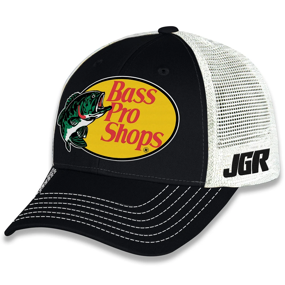 Unisex Checkered Flag Sports Black Chase Briscoe Bass Pro Shops Sponsor Trucker Adjustable Hat