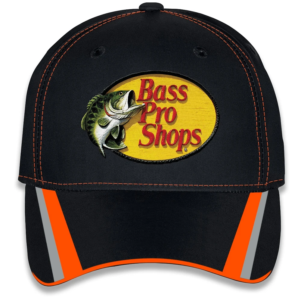 Unisex Checkered Flag Sports Black Chase Briscoe Bass Pro Shops Uniform Adjustable Hat