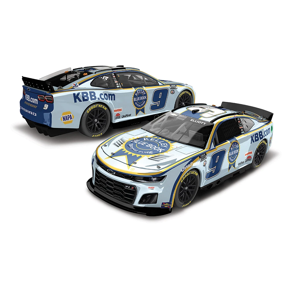 Action Racing Chase Elliott 2023 #9 Kelly Blue Book 1:24 Elite Die-Cast Chevrolet Camaro