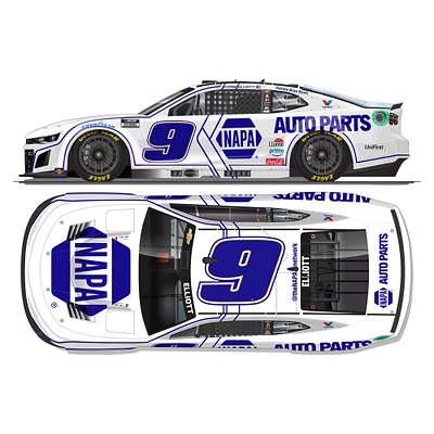 Action Racing Chase Elliott 2025 #9 Napa White 1:24 Color Chrome Die-Cast Chevrolet Camaro ZL1