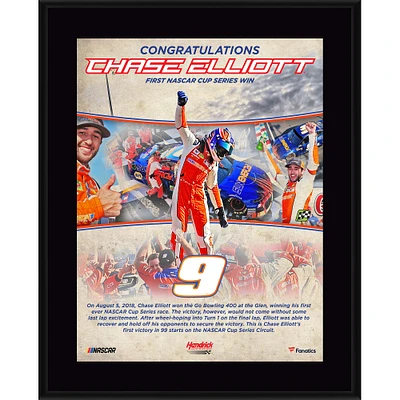 Chase Elliott 10.5" x 13" First Monster Cup Victory Sublimated Plaque