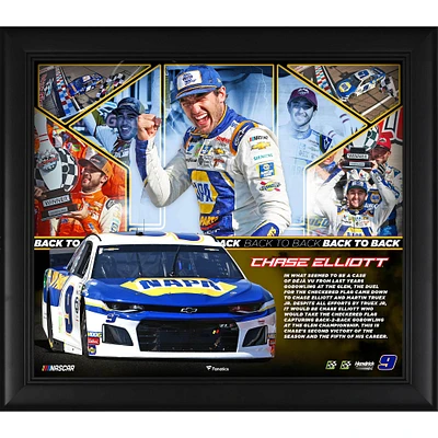 Chase Elliott Framed 15" x 17" 2019 Go Bowling at the Glen Race Winner Collage
