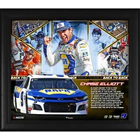 Chase Elliott Framed 15" x 17" 2019 Go Bowling at the Glen Race Winner Collage