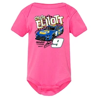 Body rose Chase Elliott Car pour nouveau-né et bébé fille de la collection Hendrick Motorsports Team