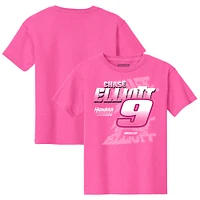Girls Youth Hendrick Motorsports Team Collection  Pink Chase Elliott Car T-Shirt