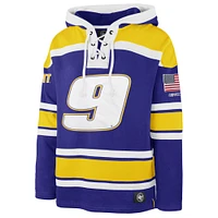 Men's '47  Royal Chase Elliott Superior Lacer Pullover Hoodie