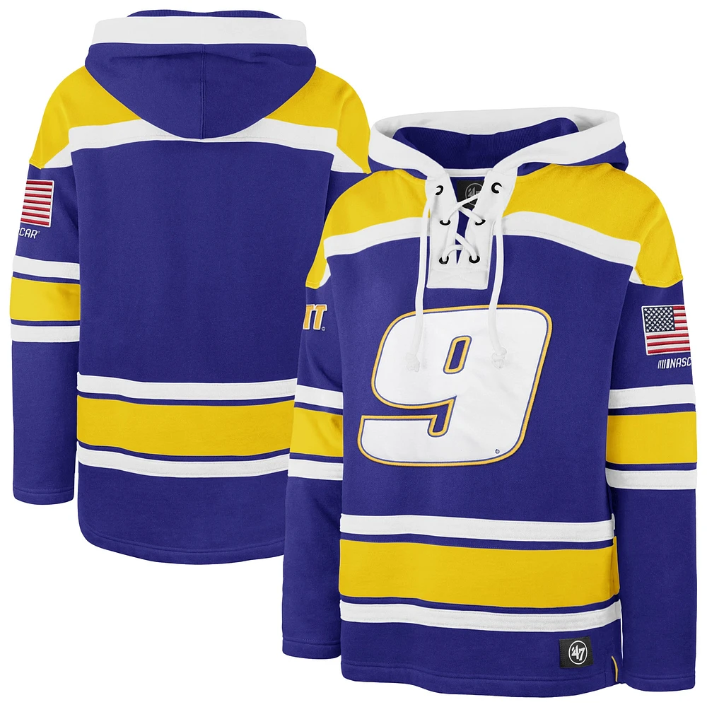 Men's '47 Royal Chase Elliott Superior Lacer Pullover Hoodie