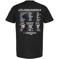 Men's Hendrick Motorsports Team Collection Black Chase Elliott 2025 NASCAR Cup Series Schedule T-Shirt