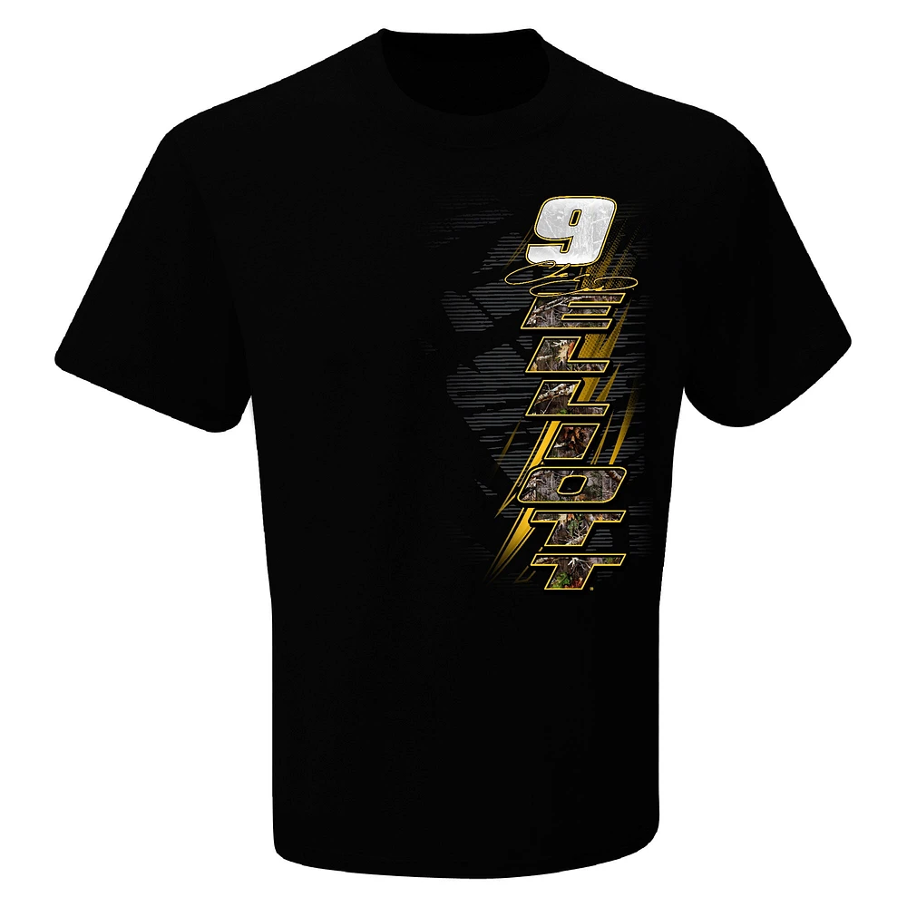 T-shirt noir à motif camouflage Chase Elliott de la collection Hendrick Motorsports Team pour homme