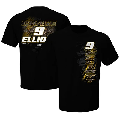 T-shirt noir à motif camouflage Chase Elliott de la collection Hendrick Motorsports Team pour homme