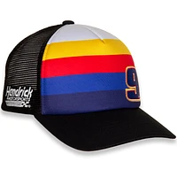 Men's Hendrick Motorsports Team Collection Black Chase Elliott Foam Trucker Snapback Adjustable Hat