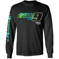 Men's Hendrick Motorsports Team Collection  Black Chase Elliott Name & Number Long Sleeve T-Shirt