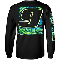 Men's Hendrick Motorsports Team Collection  Black Chase Elliott Name & Number Long Sleeve T-Shirt