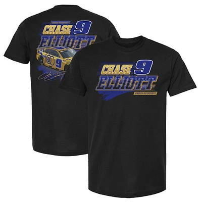 T-shirt noir pour homme de la collection Hendrick Motorsports Team, inspiré du 100e anniversaire voiture Chase Elliott NAPA