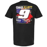 Men's Hendrick Motorsports Team Collection Black Chase Elliott NAPA Patriotic Car T-Shirt
