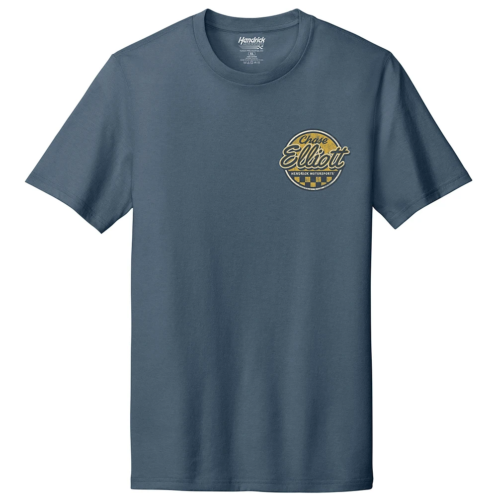 Men's Hendrick Motorsports Team Collection Blue Chase Elliott Tri-Blend Pinup T-Shirt