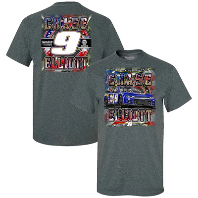 Men's Hendrick Motorsports Team Collection Heather Charcoal Chase Elliott Car T-Shirt