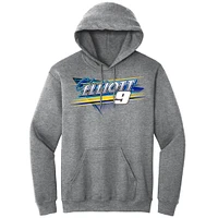 Men's Hendrick Motorsports Team Collection  Heather Gray Chase Elliott Car Pullover Hoodie