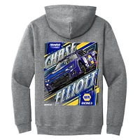 Men's Hendrick Motorsports Team Collection  Heather Gray Chase Elliott Car Pullover Hoodie