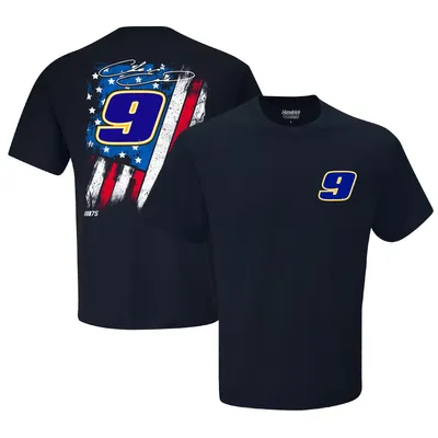 Chase Elliott Hendrick Motorsports Team Collection Exclusive Tonal Flag T-Shirt - Navy