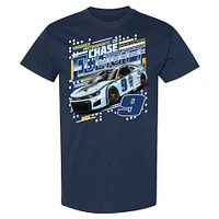 Men's Hendrick Motorsports Team Collection  Navy Chase Elliott Kelly Blue Book Draft T-Shirt