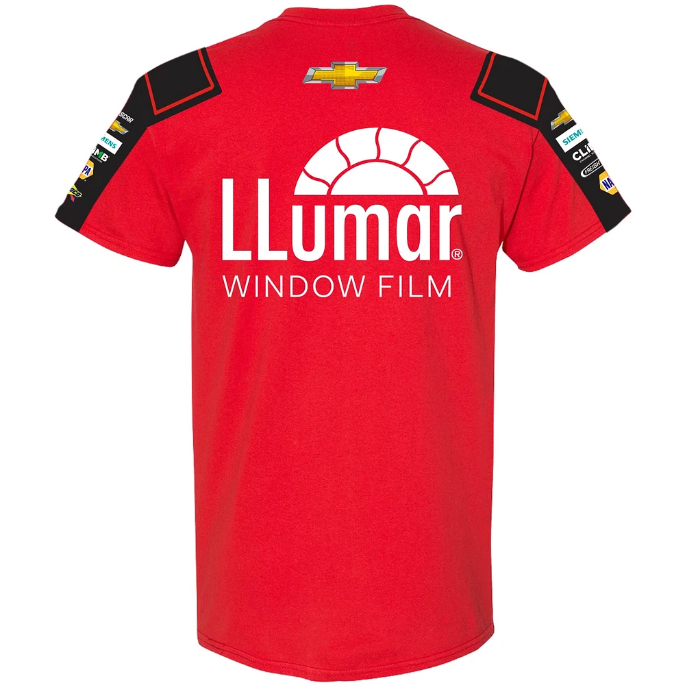 Men's Hendrick Motorsports Team Collection  Red/Black Chase Elliott Llumar Uniform T-Shirt