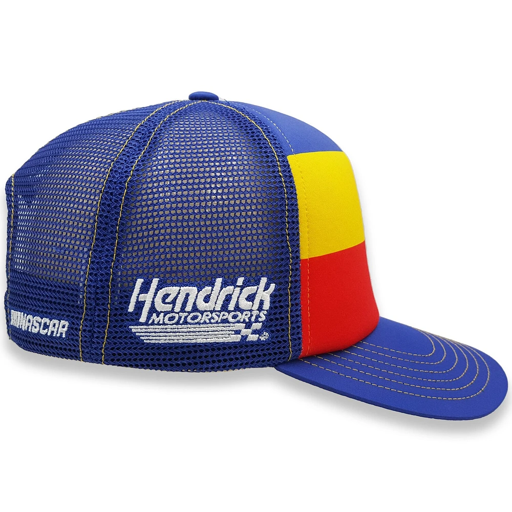 Men's Hendrick Motorsports Team Collection Royal Chase Elliott Foam Trucker Snap Adjustable Hat