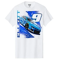 T-shirt pour homme de la collection Hendrick Motorsports Team, Chase Elliott, voiture Amazon blanche