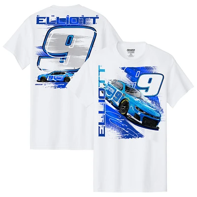 T-shirt pour homme de la collection Hendrick Motorsports Team, Chase Elliott, voiture Amazon blanche