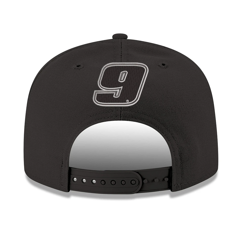 Casquette Snapback 9FIFTY Chase Elliott NAPA Racing New Era noire pour homme