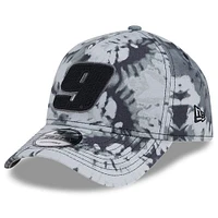 Casquette réglable noire Chase Elliott Victory Burnout 9FORTY New Era pour hommes