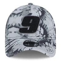 Casquette réglable noire Chase Elliott Victory Burnout 9FORTY New Era pour hommes