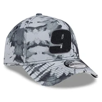 Casquette réglable noire Chase Elliott Victory Burnout 9FORTY New Era pour hommes