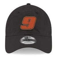 Men's New Era Black Chase Elliott Washed 9TWENTY Adjustable Hat