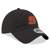 Men's New Era Black Chase Elliott Washed 9TWENTY Adjustable Hat