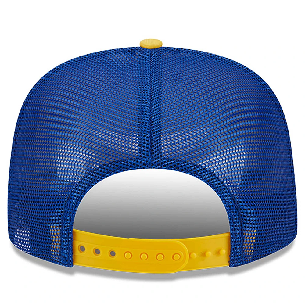 Men's New Era Blue Chase Elliott  9FIFTY A-Frame Retro Script Snapback Hat