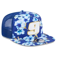 Men's New Era Blue Chase Elliott  Adventure Pattern Golfer Adjustable Hat